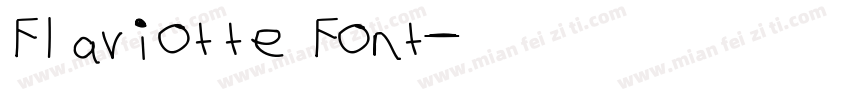Flaviotte Font字体转换